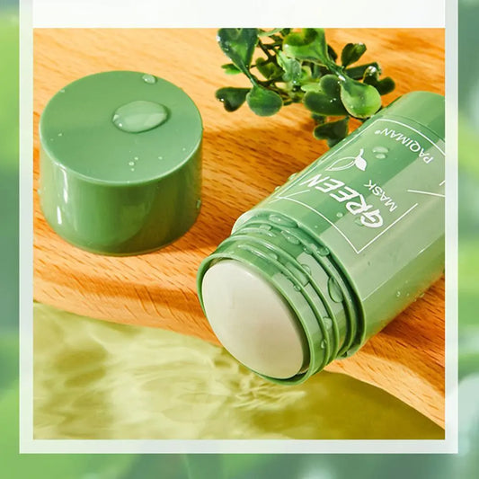 Green Tea Mud Mask Moisturizing Shrink Pores Blackhead Acne Facel Deep Cleaning Masks Stick Korean Skin Care Beauty Health