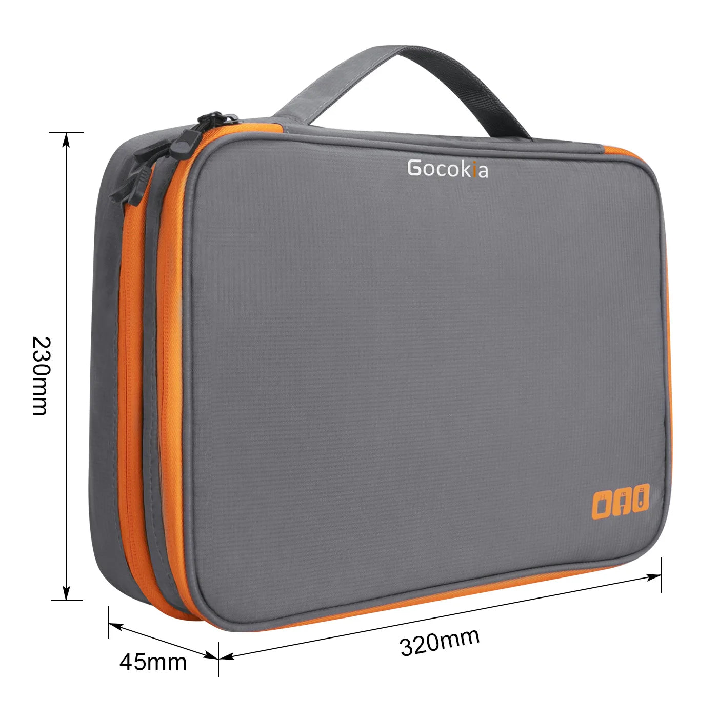 Portable Electronic Accessories Travel case,Cable Organizer Bag Gadget Carry Bag for iPad,Cables,Power,USB Flash Drive, Charger